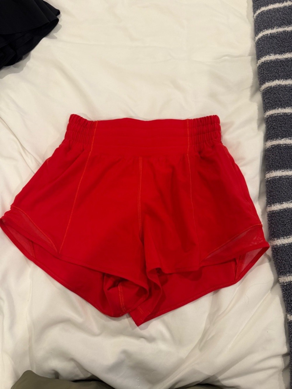 Lululemon Women’s High-Waist Red Athletic Shorts